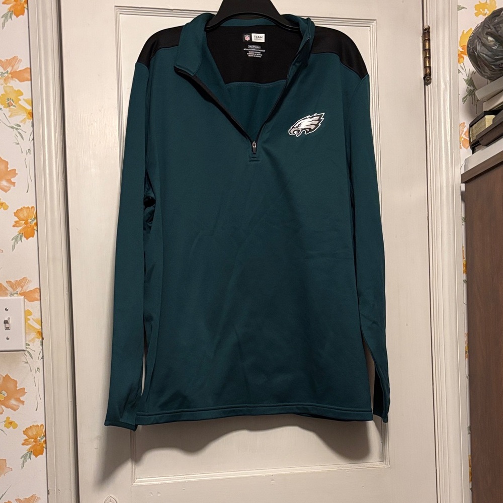 Philadelphia Eagles Men's Green Pullover - Picture 1 of 5